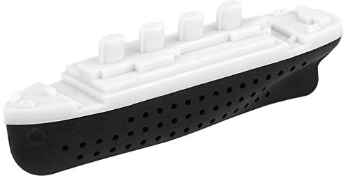 Lankater Leere Silikon Teebeutel Teaware Titanic Form Teesieb Teesieb Kräuter Filter Diffusor Kreative Schiff Stil