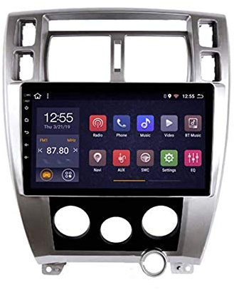 Para Hyundai Tucson 2006-2013 Sat Nav Estéreo para automóvil Sistema de navegación Gps Navegador satelital Rastreador de reproductor Auto Radio Bluetooth Wifi Control del volante Pantalla táctil