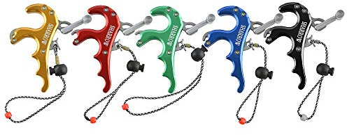 SHARROW Bogen Spannhilfen Release Aids 4 Finger Daumengriff Compound Bogen Thumb Trigger Caliper Grip Hilfsmittel freigeben Auslösen Bogenschießen Zubehör Für Jagd Bogenschießen