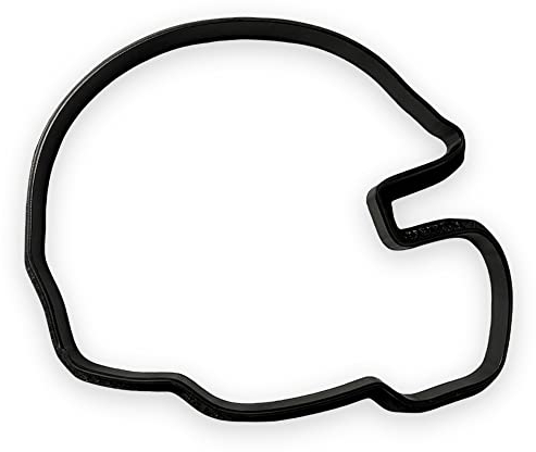 Ausstechform mit Fußball-Helm, leicht zu schieben, 10,2 cm