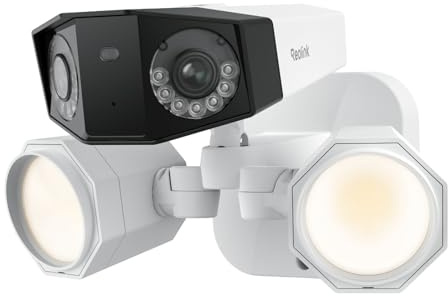 REOLINK Duo Floodlight PoE, 4K Dual-Lens Security Camera, Outdoor PoE IP Camera with 180° Ultra-Wide Angle, 1800 Lumen Floodlight, Human/Vehicle/Pet Detection, Two Way Talk, Waterproof