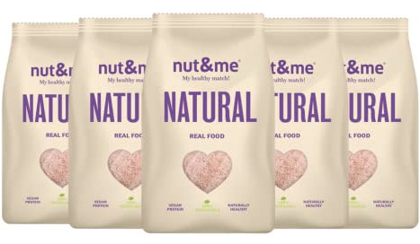 Cáscara de psyllium 850 gr nut&me | Keto| Sin aditivos | Alto en proteínas| Sin OGM | Vegano | Pack 5 x 170 gr