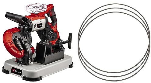Einhell Akku-Bandsäge TE-MB 18/127 U Li-Solo Power X-Change (18 V, 115 mm Schnitthöhe, 127 mm Schnittbreite, Untergestell, LED-Licht, inkl. 5x Sägeband, ohne Akku)