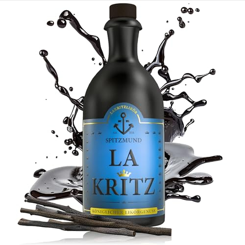 SPITZMUND LA KRITZ Classic | Premium Lakritzlikör mit intensivem Lakritzgeschmack | Edler Likörgenuss aus Deutschland | Ideal als Geschenk oder zum Genießen | 500 ml | 20% vol.