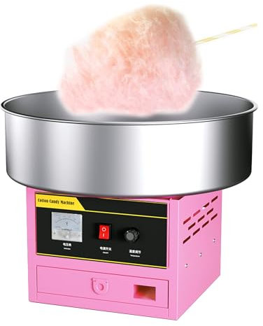 MNBVH Macchina per Zucchero Filato Commerciale da 1200 W, Macchina per Zucchero Filato Professionale, Macchina per Zucchero Filato Elettrica per Feste di Compleanno(Color:A)