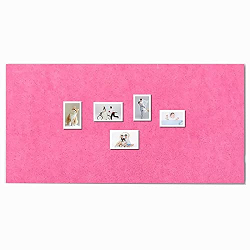 Pinnwand aus Kork für Teenager, Mädchen, Heimbüro, Dekoration, große Pinnwand, Memo-Traumtafel, Wanddekoration, selbstklebende Pinnwand für Küche, 60 x 120 cm, Rosa