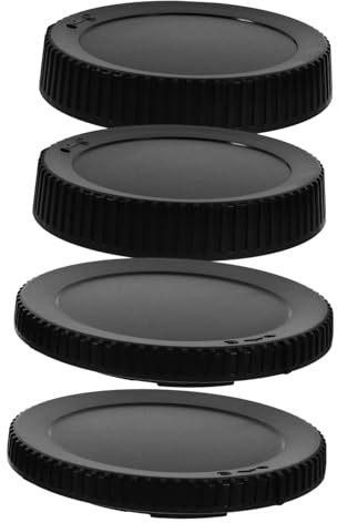 DOITOOL Set of 4 Black Camera Lens Protective Caps Replacement Compatible with Z-mount Mirrorless Cameras Front and Rear Covers