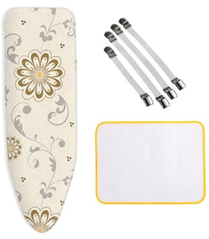 ZJBKX Copriasse da stiro extra large, 160 x 60 cm, regolabile, XXL, con 4 clip e 1 panno anti-stiro