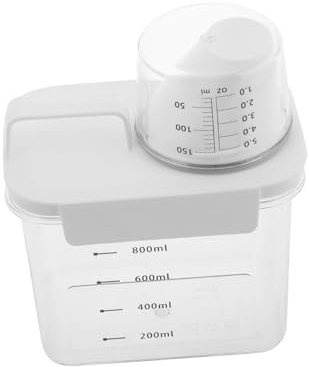 CAXUSD Laundry Detergent Storage Box Plastic Box for Laundry Organization Measuring Cup
