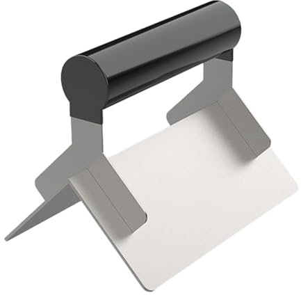 perfk Cazzuola angolare per muratura, cazzuola di finitura, impugnatura versatile antiscivolo, utensile per cemento per angoli interni ed esterni fai da te, Angolo Esterno