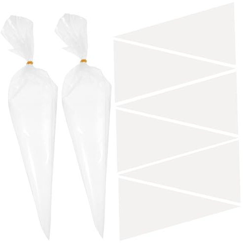 LALAFINA 50pcs Cement Piping Bags Heavy Duty Vinyl Masonry Grout Bags with Scissor-cut Tips for Building and Plumbing Tasks