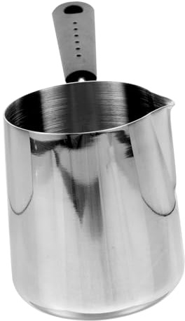 VINTORKY Pentola Piccola in Acciaio Inox 304 Con Manico Lungo Isolante, Casseruola Con Beccuccio Per Bollire Olio e Riscaldare Salse, Per Cucina Domestica e Uso Sicuro Quotidiano