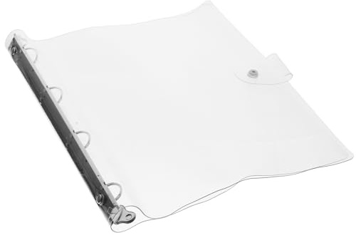 Hemobllo Copertina Trasparente in Plastica per Notebook Custodia Resistente per Raccoglitori Cover Protettiva Versatile per Ufficio e Scuola Design Semplice e Durevole per Studenti e