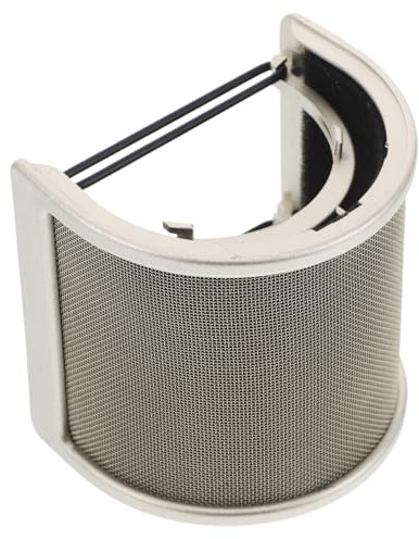 WEKADRIN U Shaped Microphone Windscreen Shield Pop Filter Metal Mesh for Handheld Mic High Fidelity Audio Noise Reduction Recording Accessories