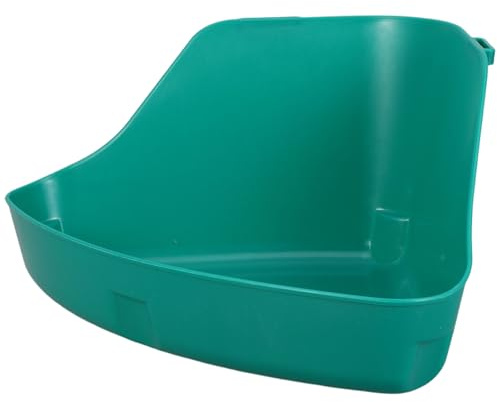 VICASKY Bac à Litière Mural pour Petits Animaux M en Plastique Plateforme de Bain de Sable pour Hamster et Cage Toilettes pour Lapins Cochons D’Inde et Furets Accessoire D’Habitat