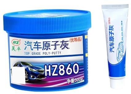 AMSLSIU Mastic de carrosserie à séchage pour réparer Les Rayures et Les Bosses. Kit de réparation carrosserie Complet pour et métaux. Solution complète pour Bosses Voiture.
