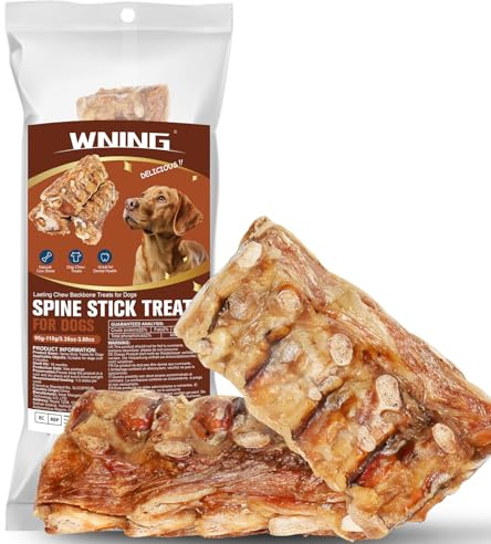 Bâtonnets de Colonne Vertébrale de Bœuf pour Chiens - Friandises Dentaires Longue Durée, Jouet Naturel, Soins Dentaires & Dressage