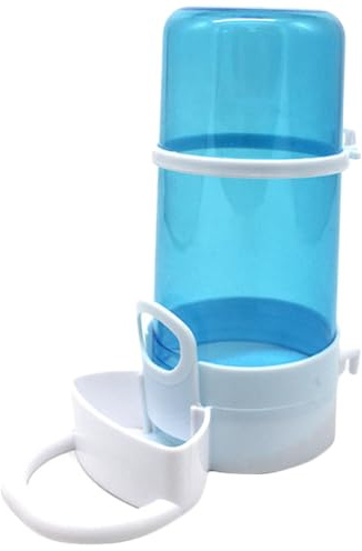 Kichvoe Plastic Refillable Automatic Feeder 3Pcs with Flat Base for Birds and Hedgehogs, Food Dispenser Suitable for Small Pet Feeding and Watering