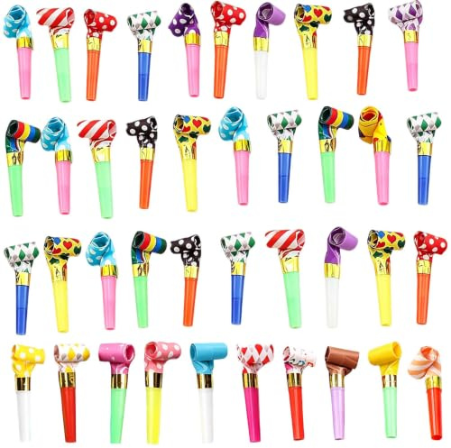 40Pcs Party Blowers Party Whistles Partys Bag Fillers Birthday Fun Toys