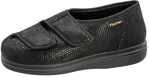 Fischer Unisex-Erwachsene Ortho, Flache Hausschuhe, Schwarz (schwarz 222), 46 EU