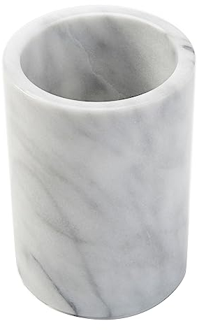 American Metalcraft MWC57 Tabletop Marble Wine Cooler, White, 5-Inch Diameter