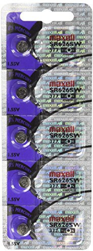 5 Maxell Batterien Knopfzelle SR626SW