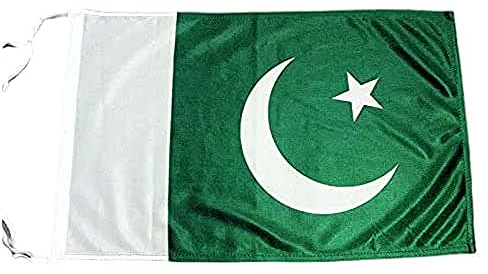 BANDIERA PAKISTAN 45x30cm - BANDIERINA PAKISTANA 30 x 45 cm cordicelle - AZ FLAG