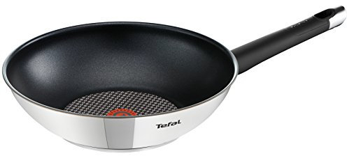 Tefal 8010878 Emotion Wok-Pfanne, Edelstahl, 47 x 29 x 12 cm