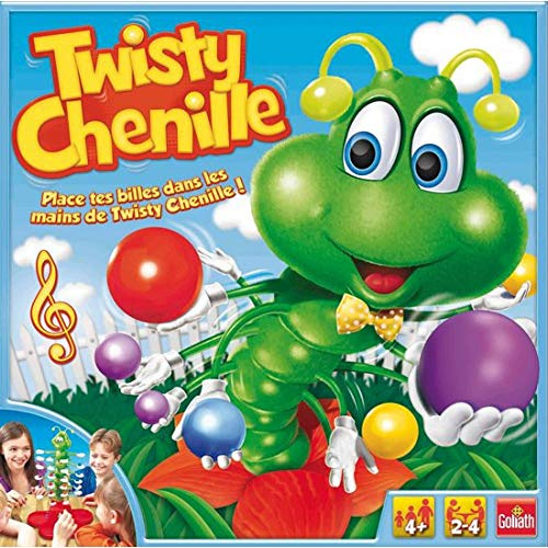 Goliath - Twisty Chenille - Jeu de Société pour Enfants dès 4 Ans - Placer Les Perles dans Les Mains de la Chenille Dansante - Jeu d'Adresse 2 à 4 Joueurs - Motricité Fine - 10 Min - en Français