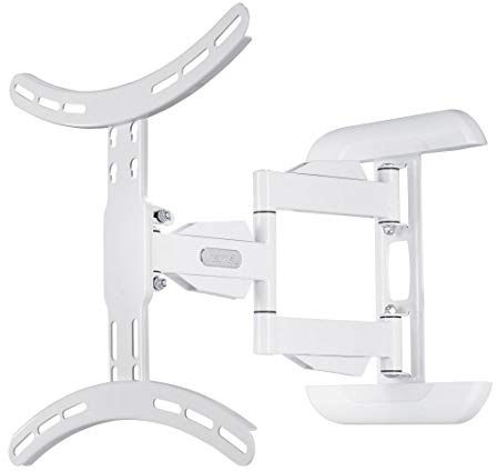 Hama TV-Wandhalterung (neigbar, schwenkbar, vollbeweglich für Fernseher von 32 bis 65 Zoll (81 cm bis 165 cm Bildschirmdiagonale), inkl. Fischer Dübel, VESA bis 400x400, max. 35 kg) weiß