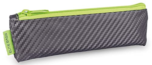 ELITE BAGS - Insul-IN Diabetiker-Täschchen | Carbon Optik grau-Limette | für die minimale Ausstattung