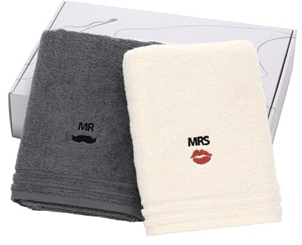 Vossen Mr & Mrs Handtuch Geschenkset 50 x 100 cm