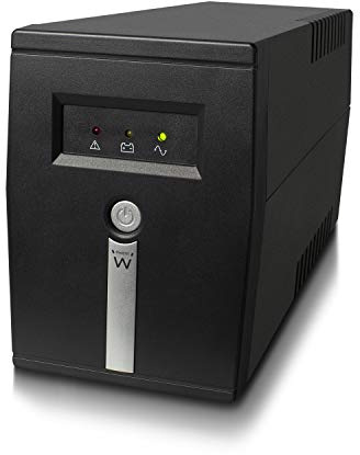 Ewent EW3946 Unterbrechungsfreie Stromversorgung UPS, Line Interactive UPS 600VA - 360 W, Überspannungsschutz-Netzteil, AVR, Erdanschluss, schützt Computer und Peripheriegeräte vor Stromausfällen