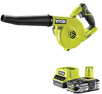 Pack RYOBI Souffleur d'atelier 18V One+ R18TB-0-1 Batterie 2.5Ah - 1 Chargeur Rapide RC18120-125