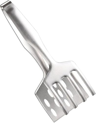 BBQ Grill Tongs Stainless Steel – Fork & Spatula Combo Food Flipper Tool for Grilling, Cooking, Burgers, Steak & Outdoor Barbecue, Kitchen Essential, Durable & Versatile – Fork&Flip