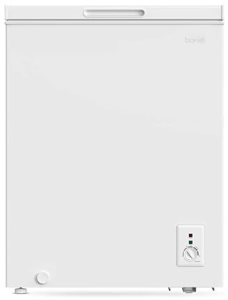 Baridi 142L Freestanding Chest Freezer with Adjustable Thermostat - White - DH120