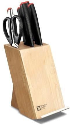 Laser Bloc à couteaux 6 pièces dans une boîte cadeau – Bois