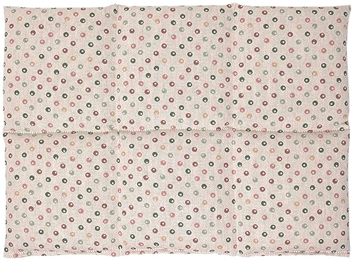 Bio-Dinkelkissen groß 6-Kammer 40x30cm - Bio Füllung & Bio-Stoff Punkte - Wärmekissen Körnerkissen