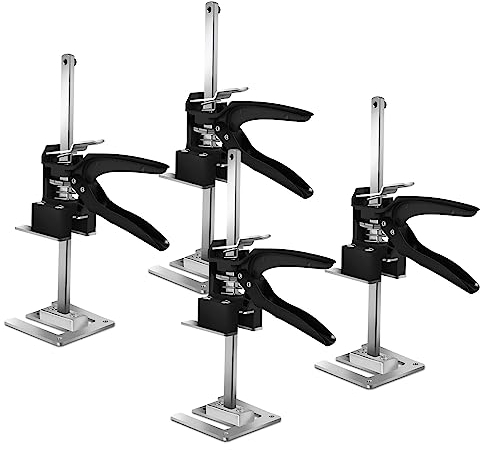 Sonnewelt 4 Stück Arm Handwerkzeugheber,Multifunktions Arbeitssparende Hebebühnen,Höhenversteller zum Verlegen, Bis Zu 240 KG Heber für Gipskartonplatten für Wall Tiles Windows wardrobes