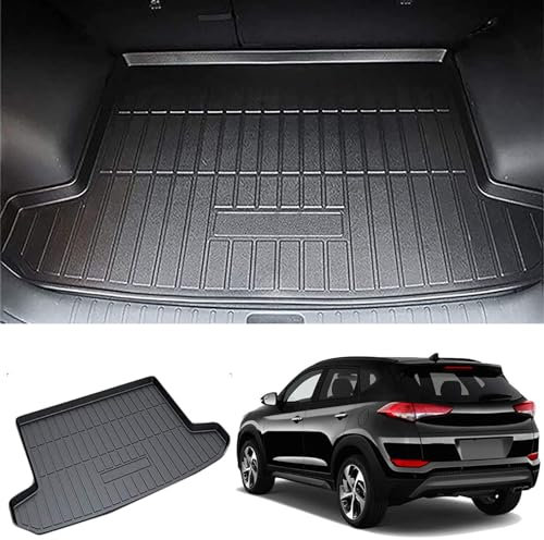 LXBSXY Kofferraumwanne Kompatibel für Hyundai Tucson 2015-2020,100% Passgenaue Antirutschmatte Auto,Gummimatte Auto,Kofferraum Schutzmatte,Anti Rutsch Matte Gummi,Gummimatten