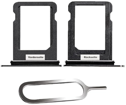 IS-TECK SIM-Kartenhalter Ersatz SIM-Tray Kompatibel mit iPhone XS inklusive SIM-Nadel SIM-Kartensteckplatz (Space Grey)