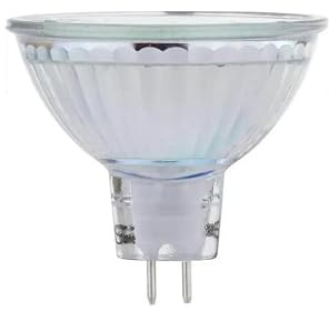 UGEFKMQ MR16 Faretto Alogeno Piccolo 1Pcs Lampadine Alogene MR16 20W 12V 50W MR16 Lampadina Alogena Spot 2 Pin Base Dimmerabile Bianco Caldo,50 W