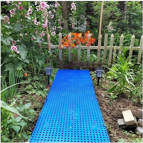 MekUk Kunststoffpalette Kunststoffpaletten, atmungsaktives Gitter, ineinandergreifende Kunststoffpalette for Garage, Supermarkt, Lager, 1 Packung für Zwinger, Garten, Keller, Patio (Size : Blue-40x40
