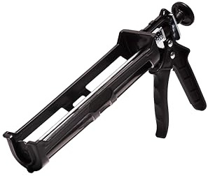 Boldrini Pistola de plástico para aplicar siliconas y selladores, mecánica de metal. Soporta presiones de hasta 82 kg