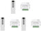 Spactz 3X Tuya Smart Life WiFi 433Mhz Interruptor de Cortina Ciega con Mando A Distancia para Control de Persiana EléCtrica, 1RC 1RE