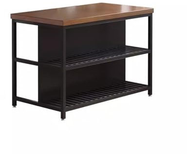 LIBANGRONG-888 Étagère de Rangement Table d'îlot de Cuisine Ouverte, Table de Cuisson Mobile, Support de Rangement Domestique Etagères de Cuisine
