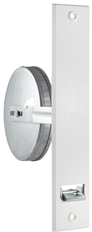 1 x INOVATEC Rollladen Einlass Gurtwickler inkl. Abdeckplatte Lochabstand 260 mm | Neutrales Design | Sofort Betriebsbereit | Verstellbare Gurttrommel | Befestigungshaken | bis zu 15m Gurtbandaufnahme
