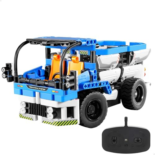 ColorBaby iM.Master Set di costruzioni, Camion cementiera telecomandato 2 in 1, 394 Pezzi, Radiocomando 2.4 GHz, Tamburo Rotante, Design Robusto, Montaggio Stem Facile e Divertente (85452)