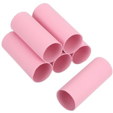 sourcing map 6 Pack Cardboard Tubes for Crafts, Toilet Paper Rolls Corrugated Cardboard Roll for Painting, Drawing, Art Supplies, DIY Projects, 3.94x1.58 Inches,Light Pink