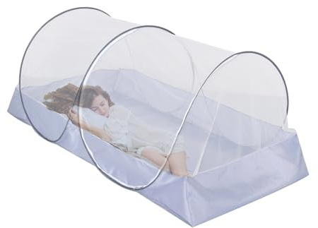 Weqizuerqi 200x100x73 cm moskitonetzs Bett moskitonetzs Pop Up Fliegennetz Zelt Faltbares Mückennetz Mit Seitlichem Reißverschluss Für Camping Parks Hinterhöfe